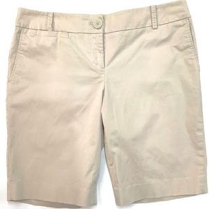 NWT LOFT khaki Bermuda shorts 10”